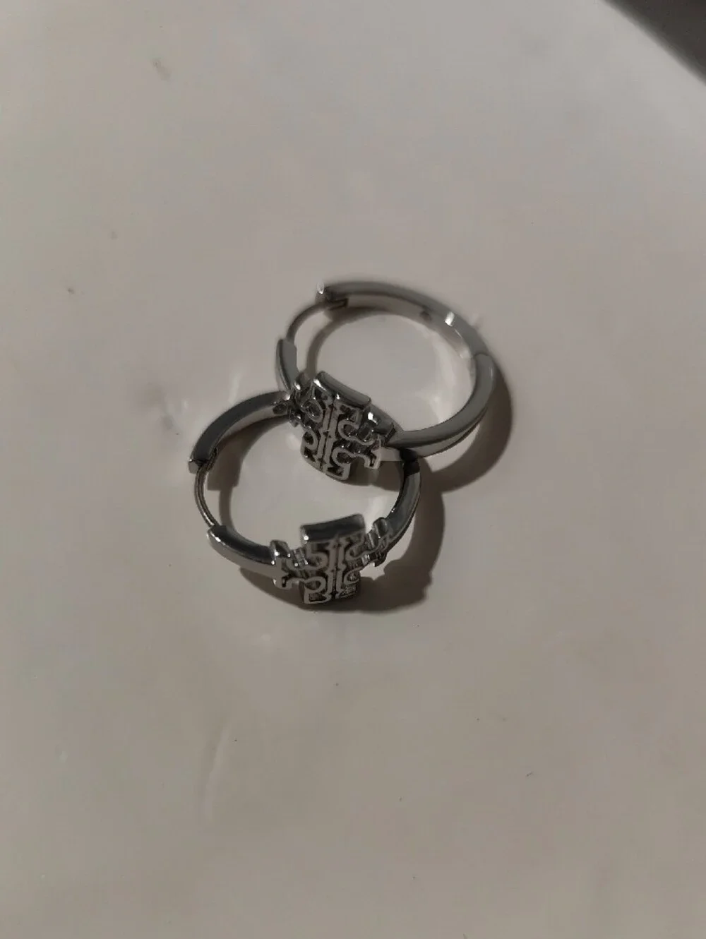 Tory Burch sleek silver
